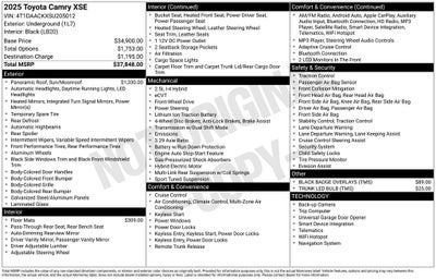 2025 Toyota CAMRY XSE