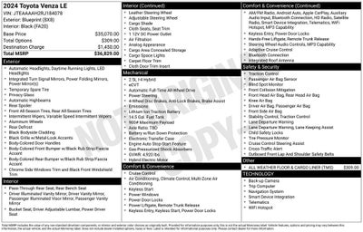 2024 Toyota VENZA LE