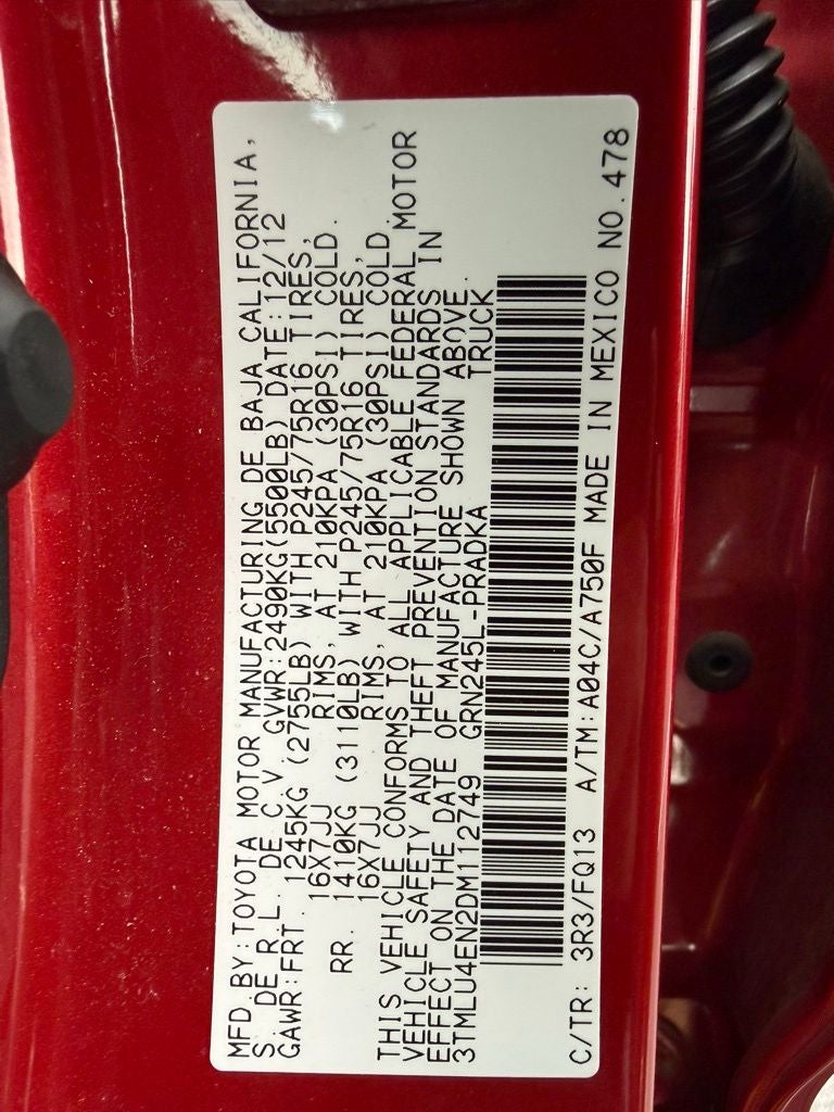 2013 Toyota Tacoma Base V6