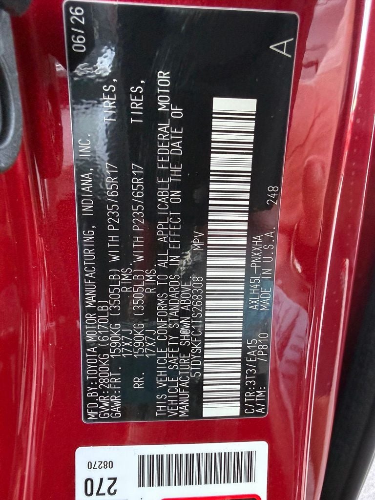 2026 Toyota Sienna XLE 7 Passenger