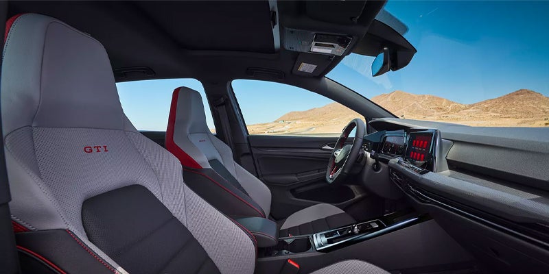 Golf-GTI model interior seating view