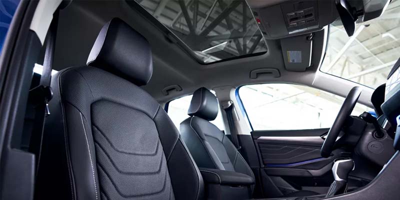 Jetta model interior seating view